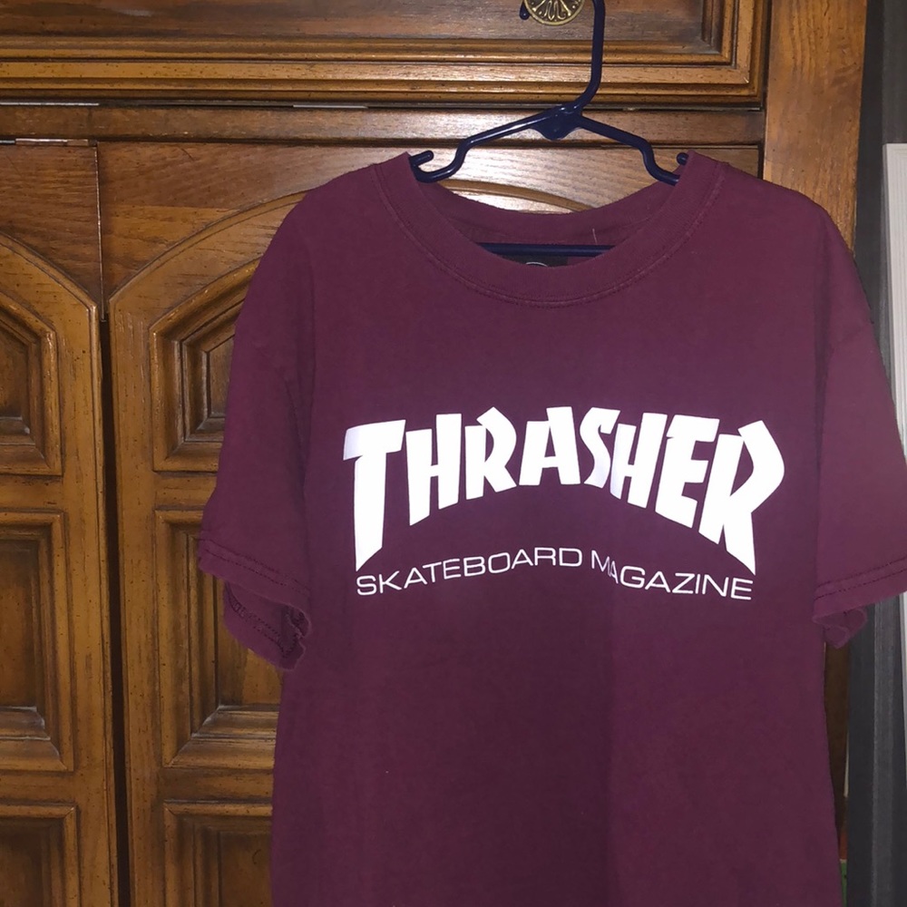 Thrasher maroon tshirt